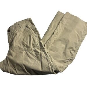KUHL Gorp Core Women Cargo Hiking Pants Size 12 Short Khaki Outdoor‎